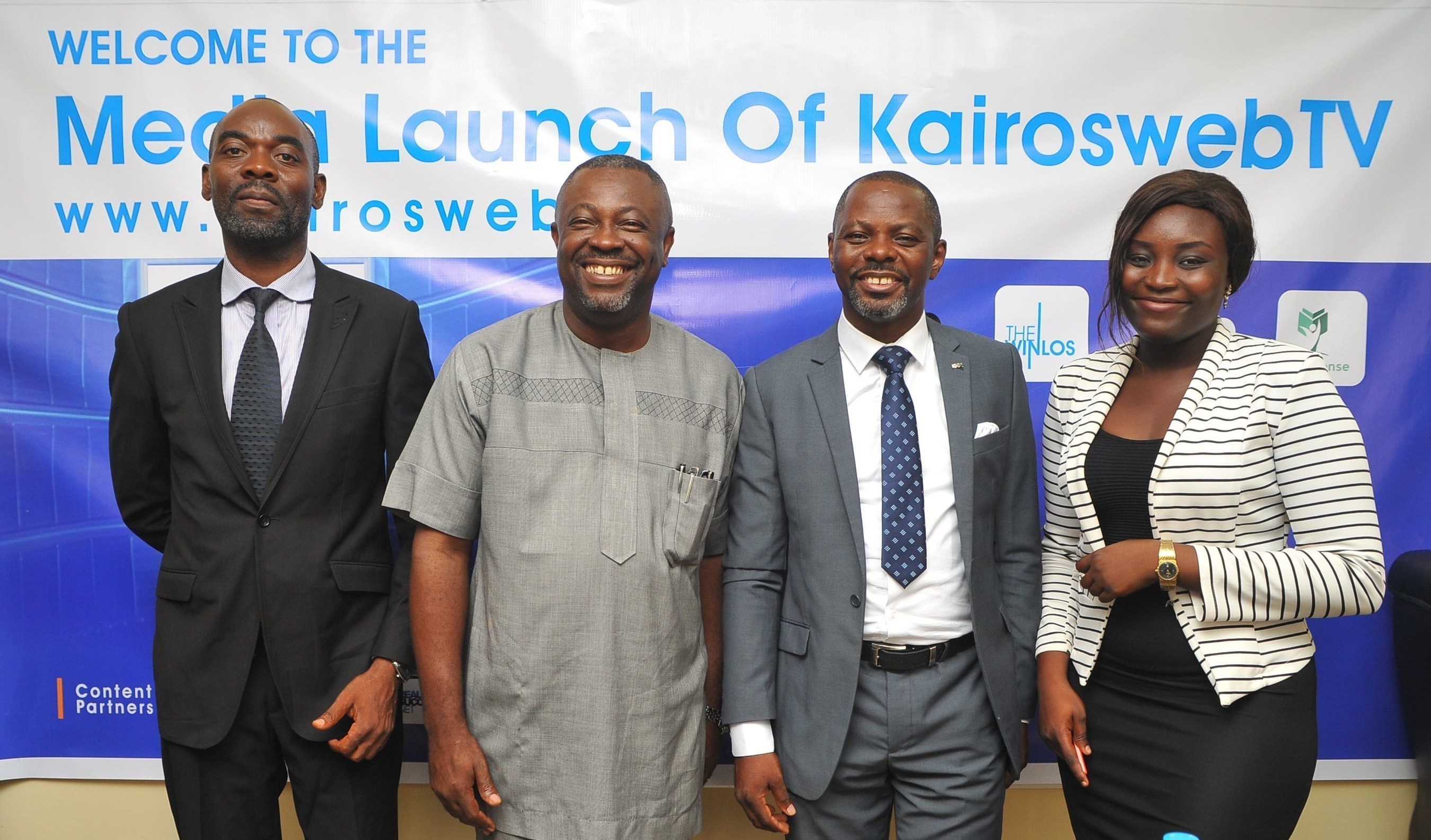 From Left: Mr. Ejiro Eghagha, Managing Partner Mercury West Africa, Mr Onoriode Akpe, Chief Executive Officer of Red Sappire Limited, Mr. Celestine Achi, the CEO of Cihan Group and the founder of KairosWebTV and Ms. Ruth Opakunle, Head Marketing of Cihan Group (PRNewsFoto/Cihan Group)