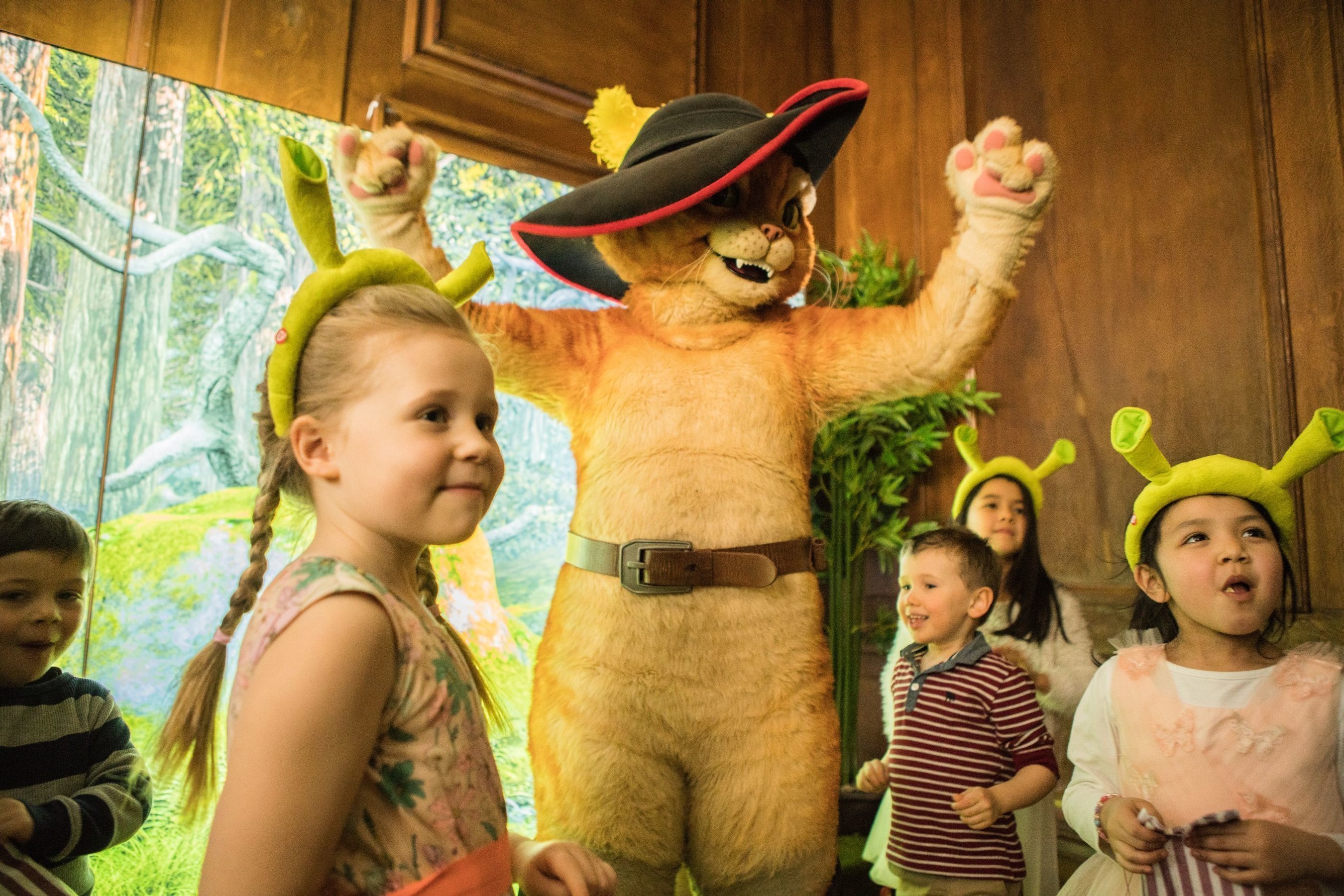 Puss in Boots - Fairy tales brought to life for the next generation through live actors in London's 'DreamWorks Tours Shrek's Adventure!' (PRNewsFoto/Dreamworks Tours)