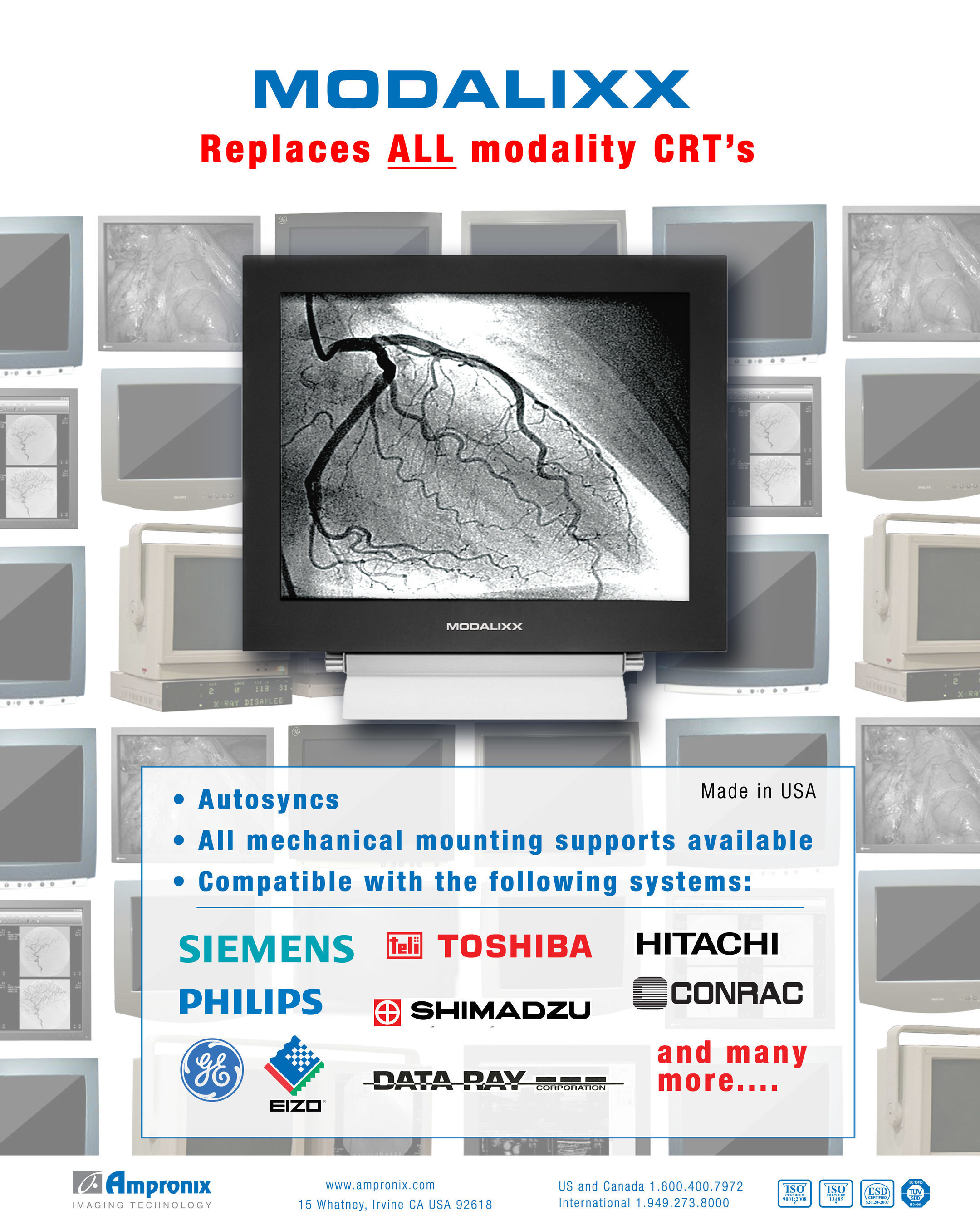 The (ANSWER) to AGING CRT Medical Displays Is MODALIXX by Ampronix