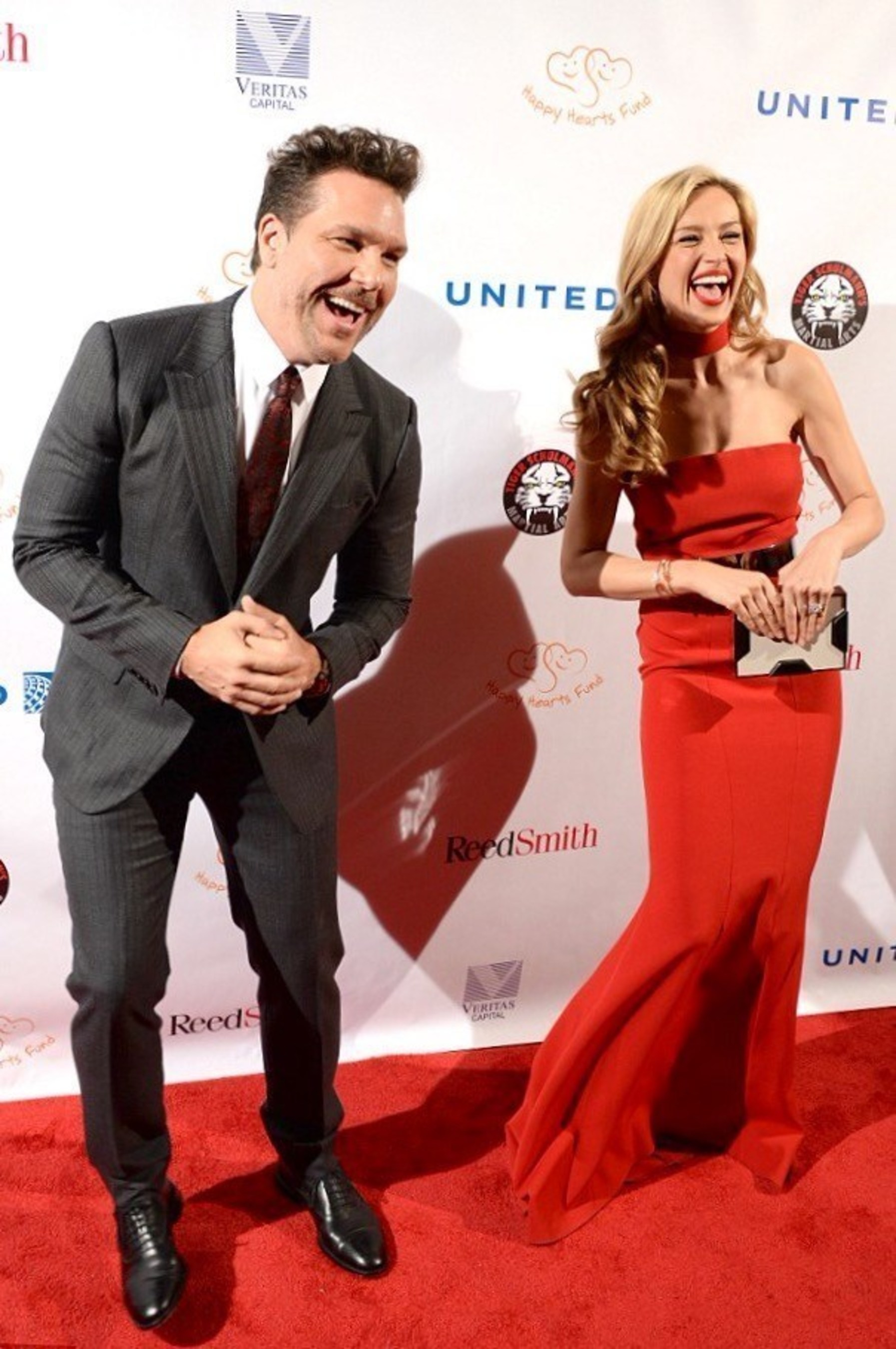 Dane Cook and Petra Nemcova at the Fight For Education gala 2016 (PRNewsFoto/Happy Hearts Fund)
