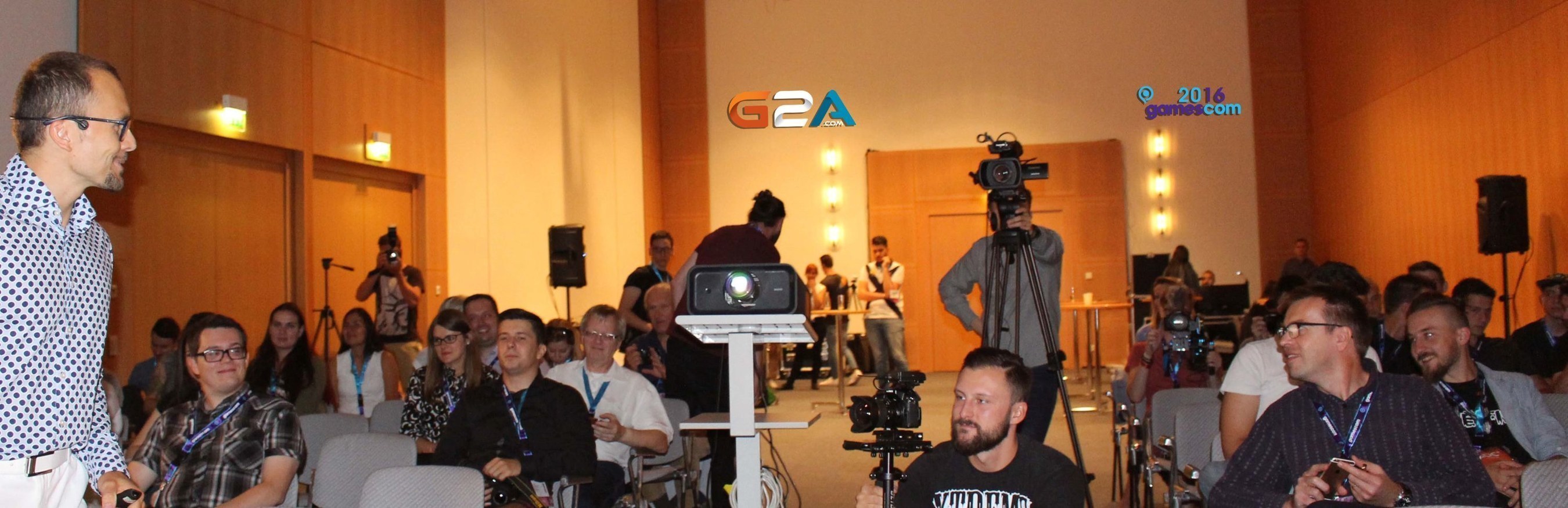 G2A CEO explains G2A Direct,  a world-first for developers at Gamescom 2016 (PRNewsFoto/G2A.com)