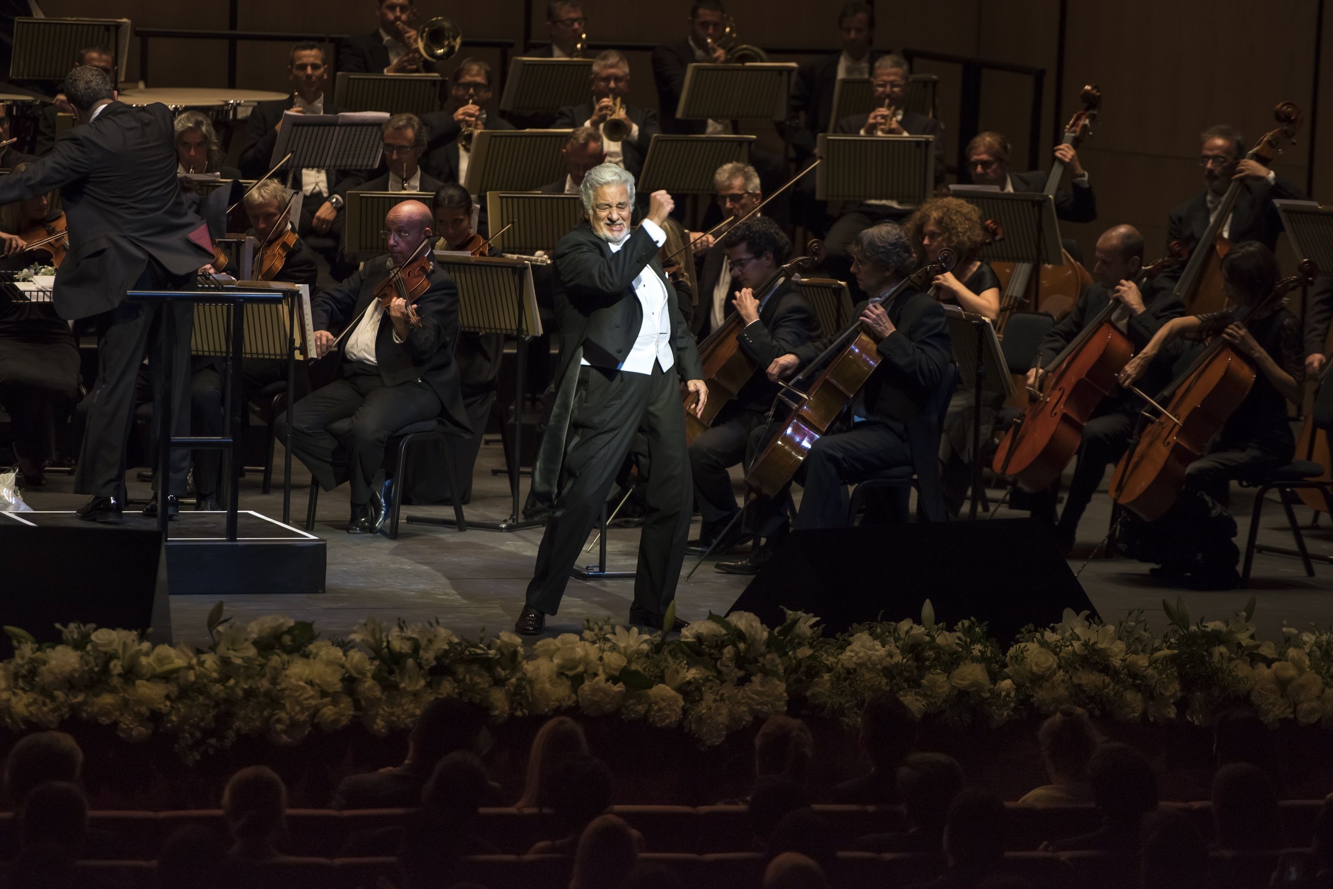 Placido Domingo takes to the stage at the first night of the Dubai Opera. (PRNewsFoto/Dubai Opera)
