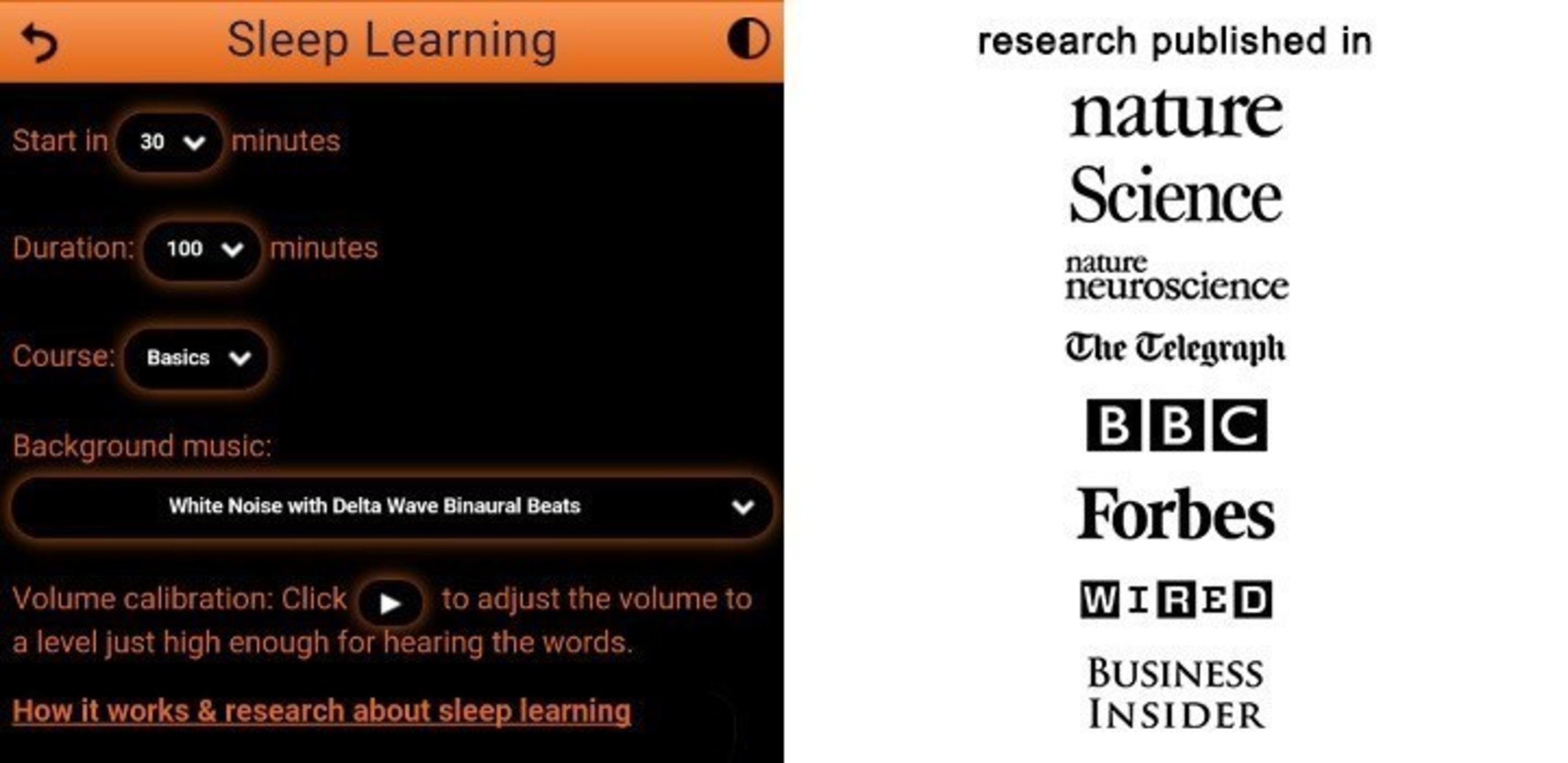 New "Sleep learning" function