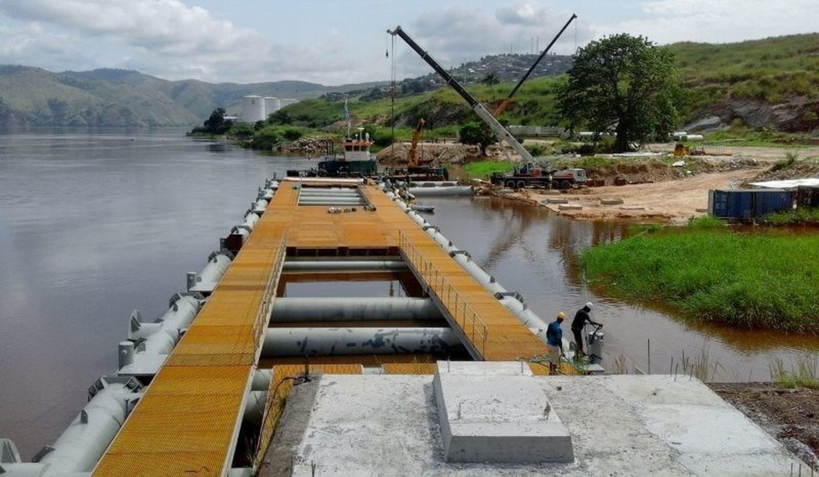 Puma Energy's 99th terminal and image of the jetty in the Democratic Republic of Congo. (PRNewsFoto/Puma Energy)