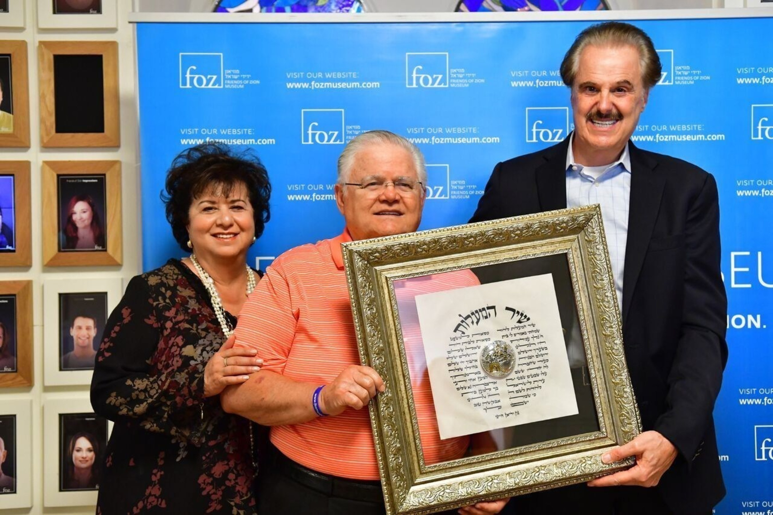 Pastor John Hagee Receives the Friend of Zion Friendship Medallion on his Recent Trip to Jerusalem