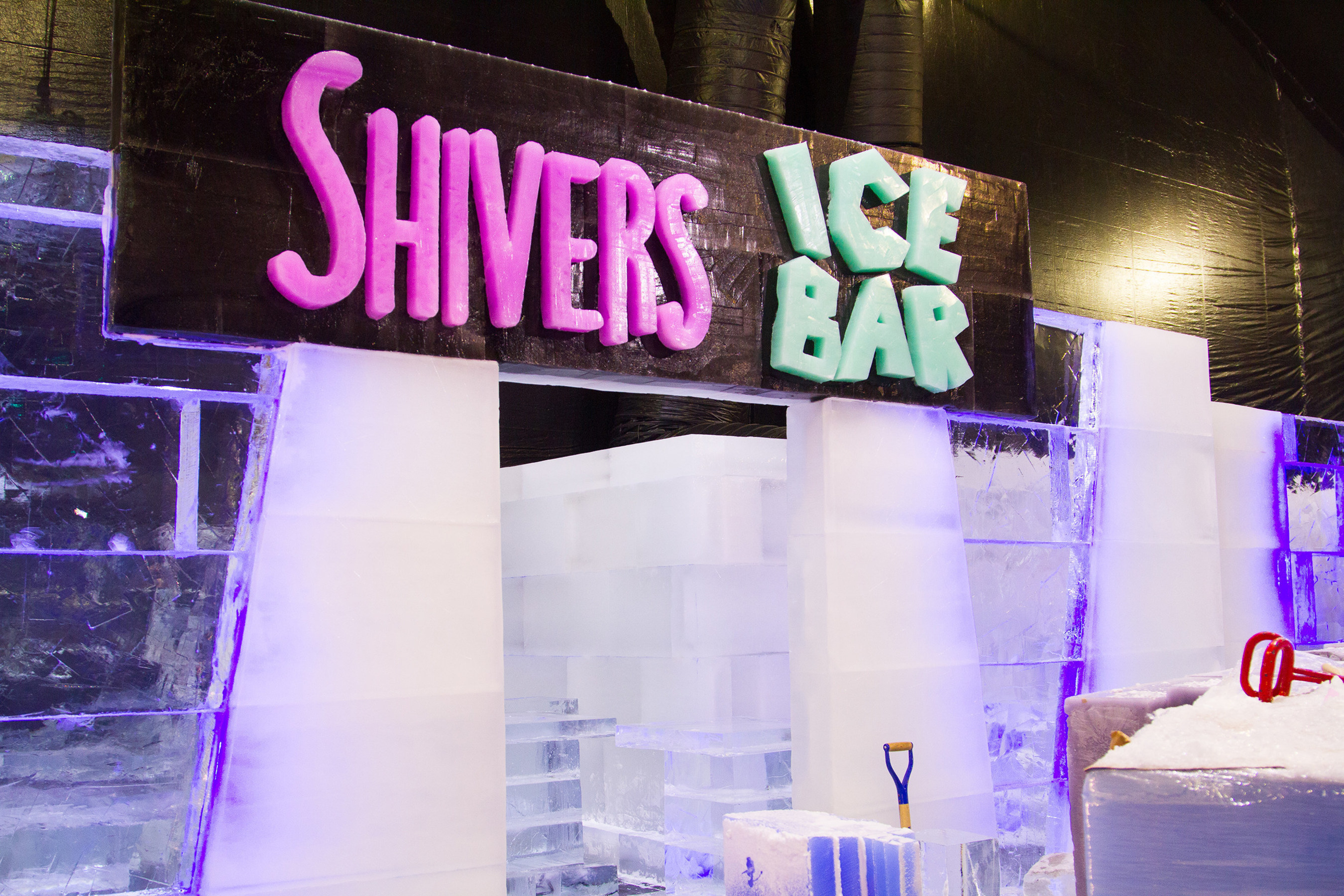Moody Gardens revealed Shivers Ice Bar, a fully functional bar made completely if ice as a new feature for the ICE LAND: Ice Sculptures, A Caribbean Christmas" attraction scheduled to open November 12 in Galveston, TX.