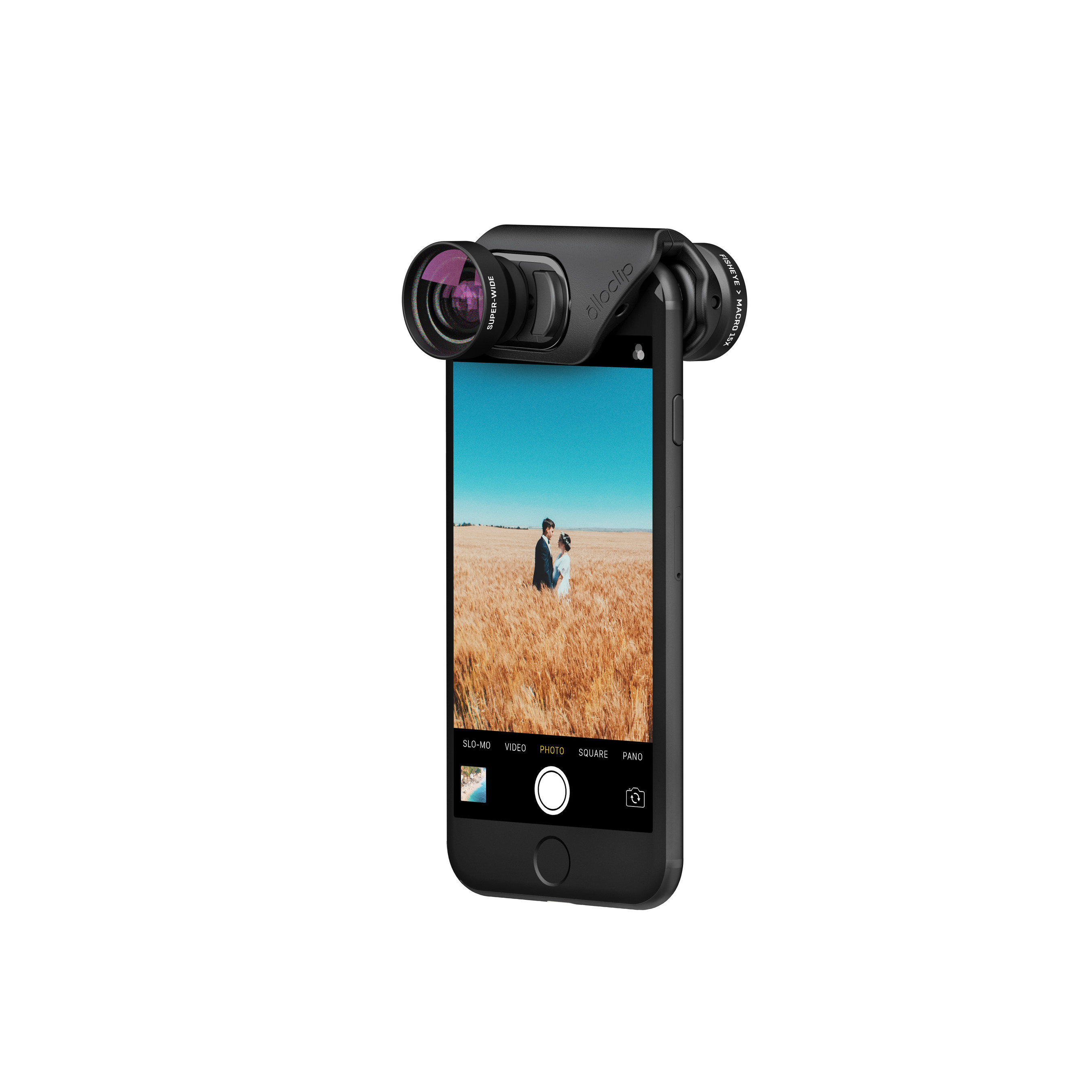 olloclip's newly designed mobile photography lens sets for iPhone 7 and 7 Plus: the Core, Active and Macro Pro lens sets.