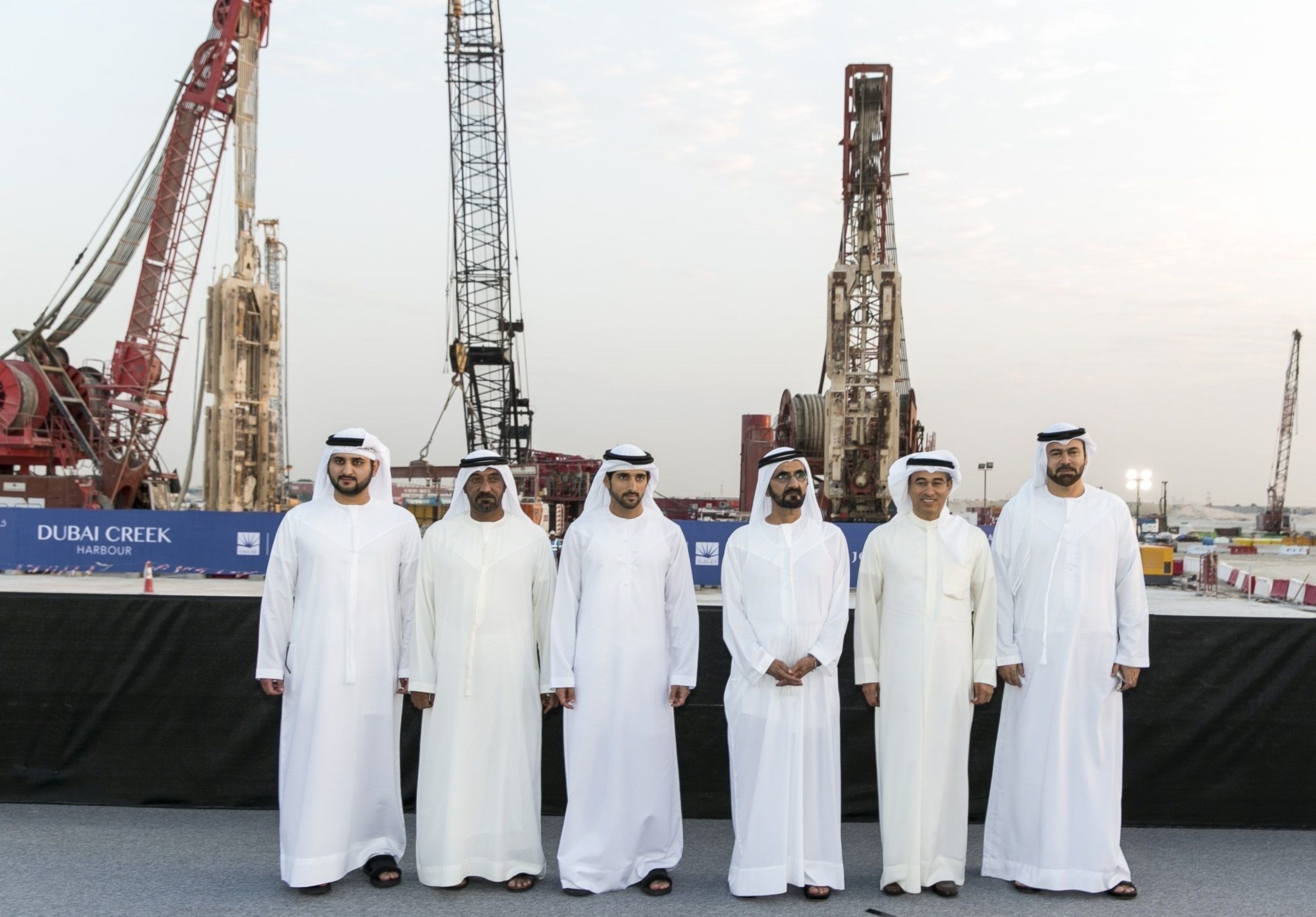 HH Sheikh Mohammed breaks ground on future icon 'The Tower at Dubai Creek Harbour (PRNewsFoto/Emaar Properties)