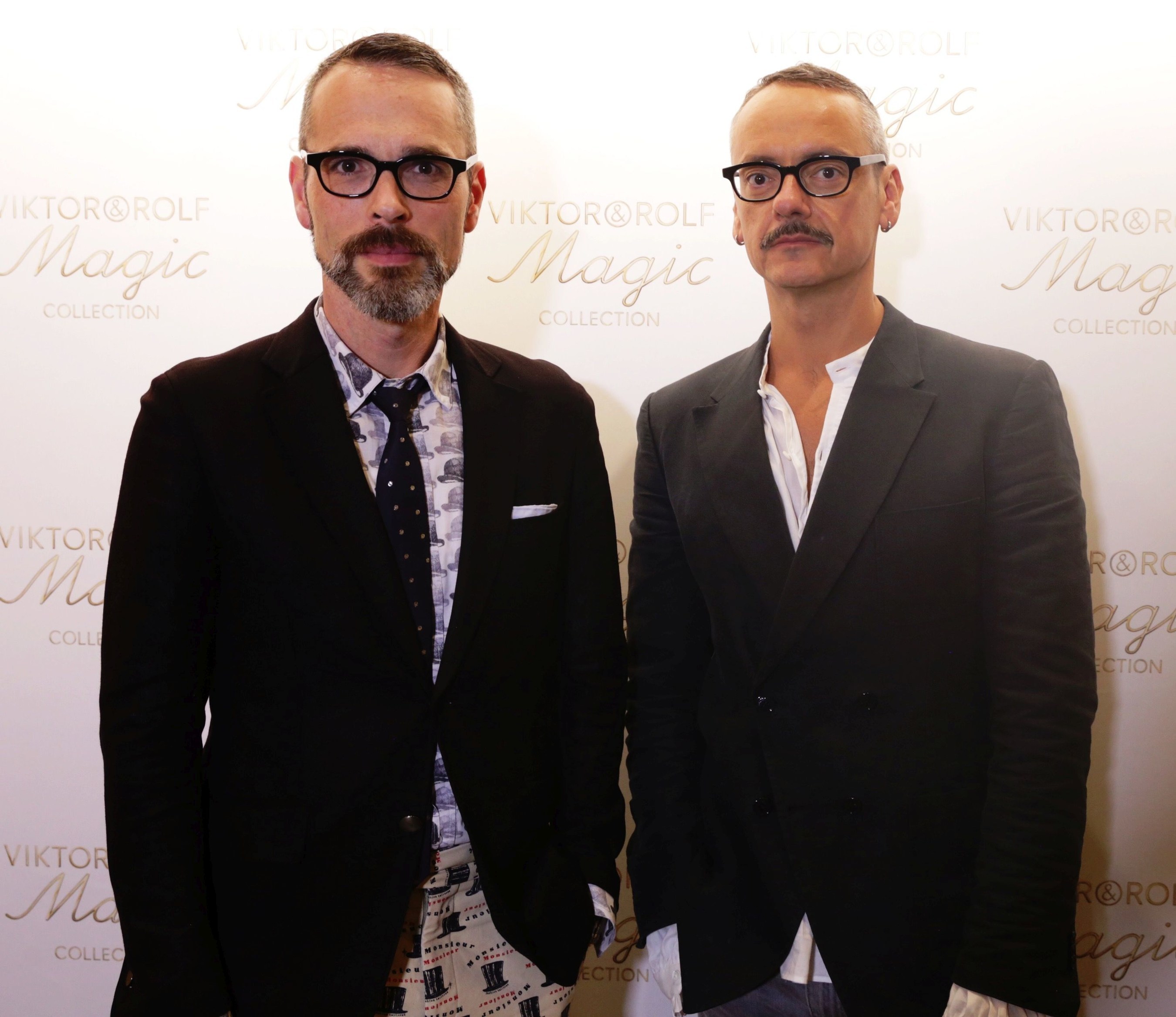 Viktor Horsting and Rolf Snoeren at the launch of their Viktor&Rolf Magic Collection (PRNewsFoto/Viktor&Rolf)