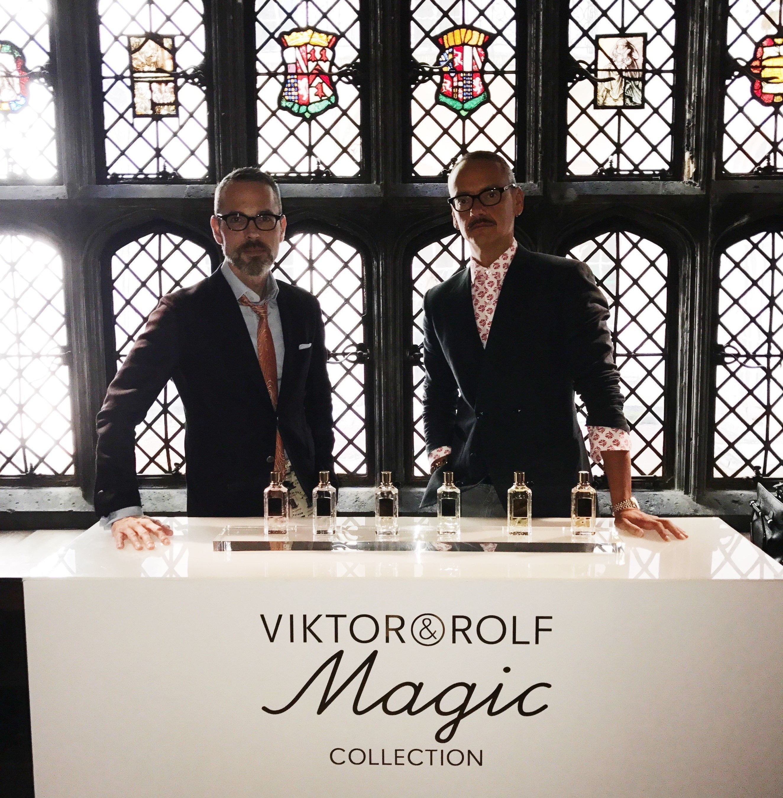 Viktor Horsting and Rolf Snoeren with their new Magic Collection (PRNewsFoto/Viktor&Rolf)