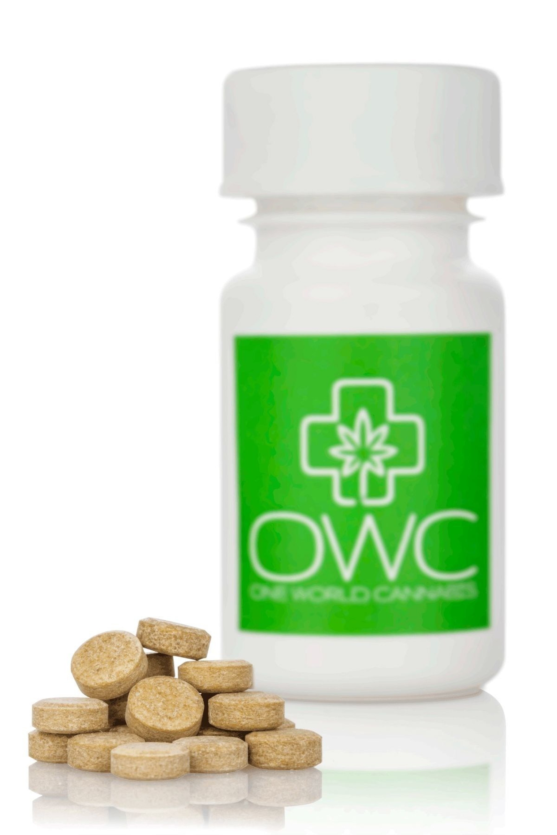 Cannabinoids-enriched soluble tablets for sublingual use. It's a Smoke-Free alternative for patients using medical cannabis (PRNewsFoto/OWC Pharmaceutical Research Corp)