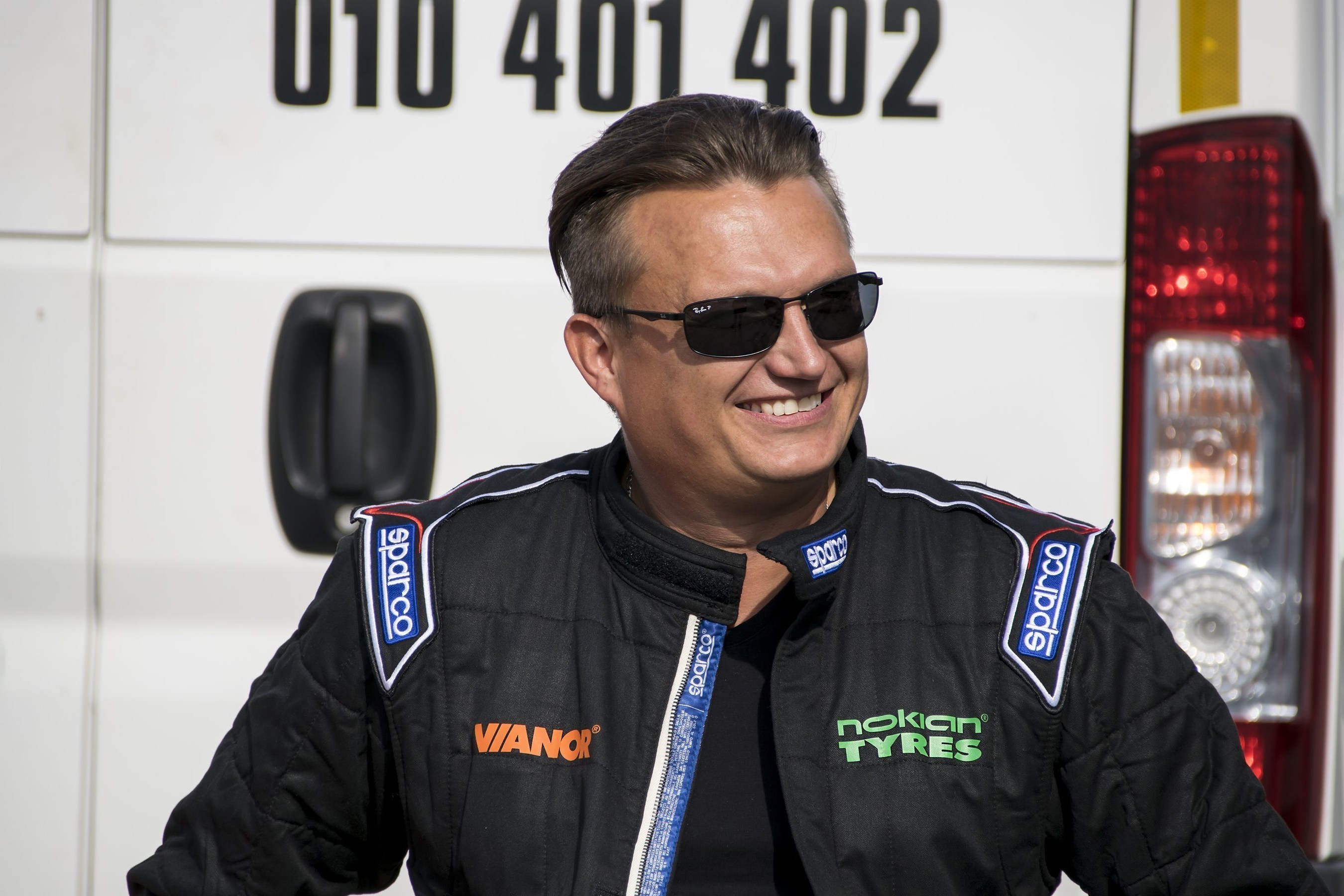 Stunt driver Vesa Kivimäki. The new world record for fastest side wheelie in a car was achieved by Nokian Tyres, when stunt driver Vesa Kivimäki drove at a speed of 186,269 kilometers per hour (115.742 mph) at Seinäjoki Airport on 31 August. "I hope to be able to do my part towards developing even safer tyres, says Vesa Kivimäki, the holder of a new world record." More: www.nokiantyres.com/fastestwheelie (PRNewsFoto/Nokian Tyres)