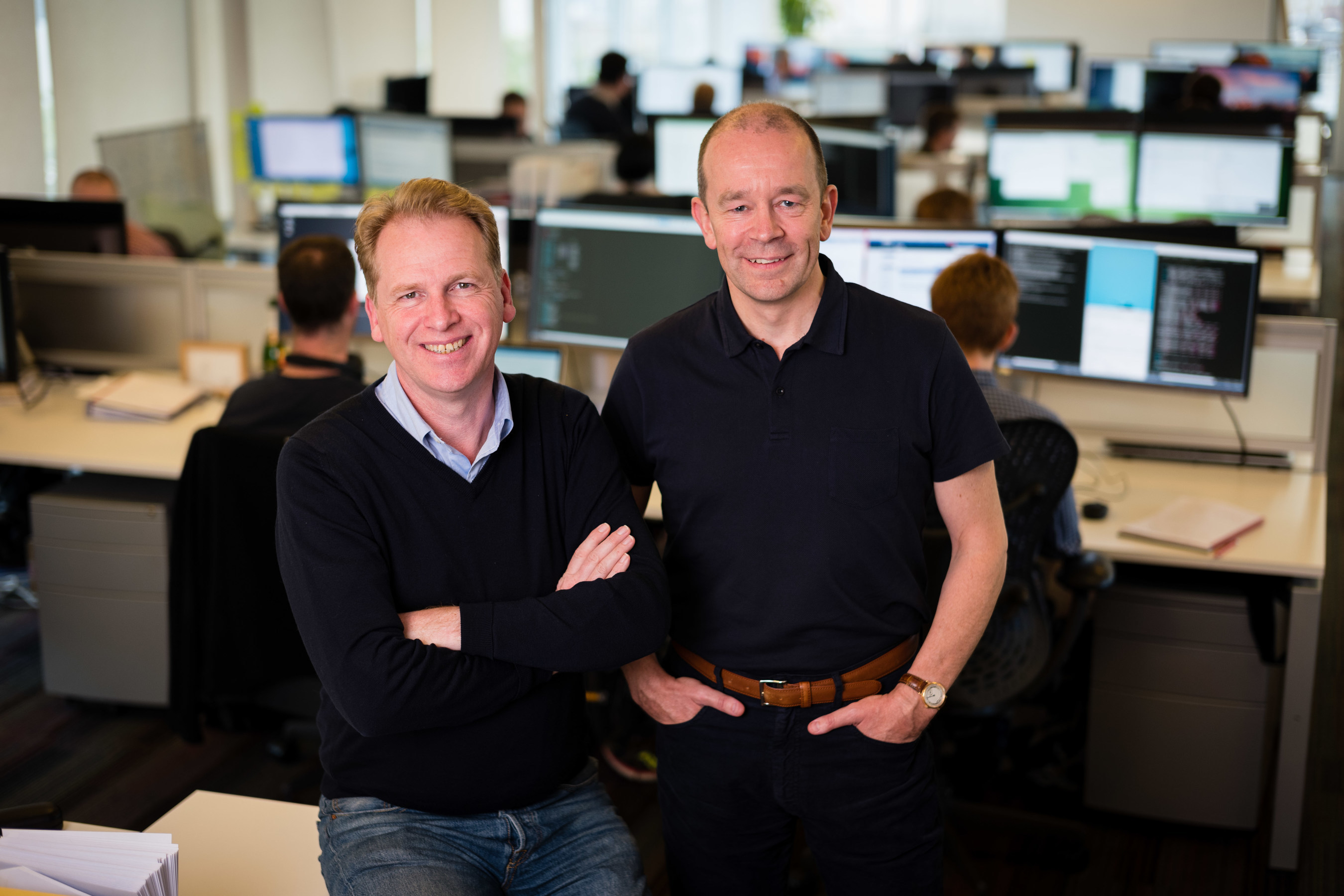 Graphcore founders Nigel Toon, CEO, on left, and Simon Knowles, CTO on right