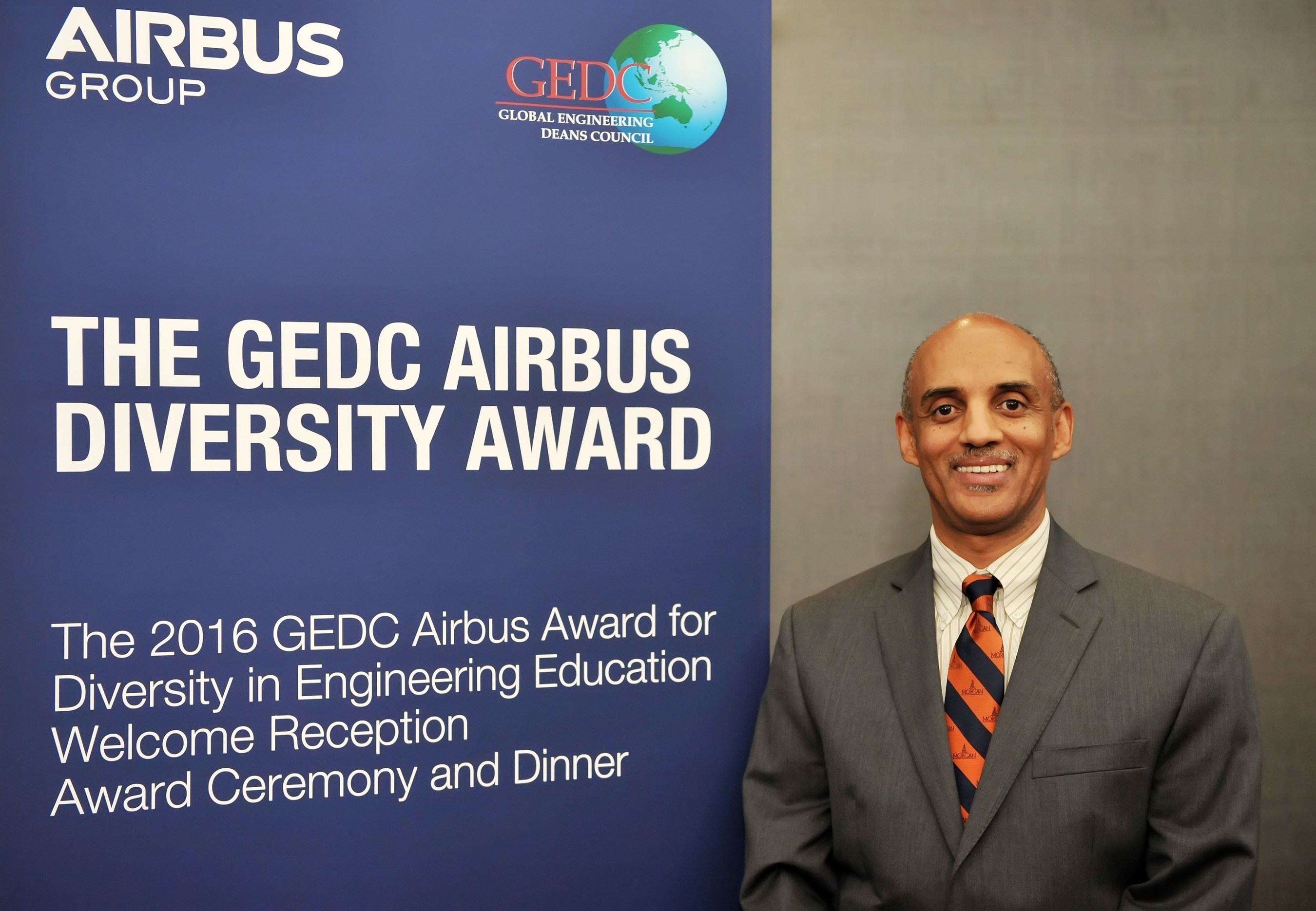 GEDC Airbus Diversity Award 2016 Recipient, Yacob Astatke, Interim Associate Dean of Engineering for Undergraduate Studies, Morgan State University, USA