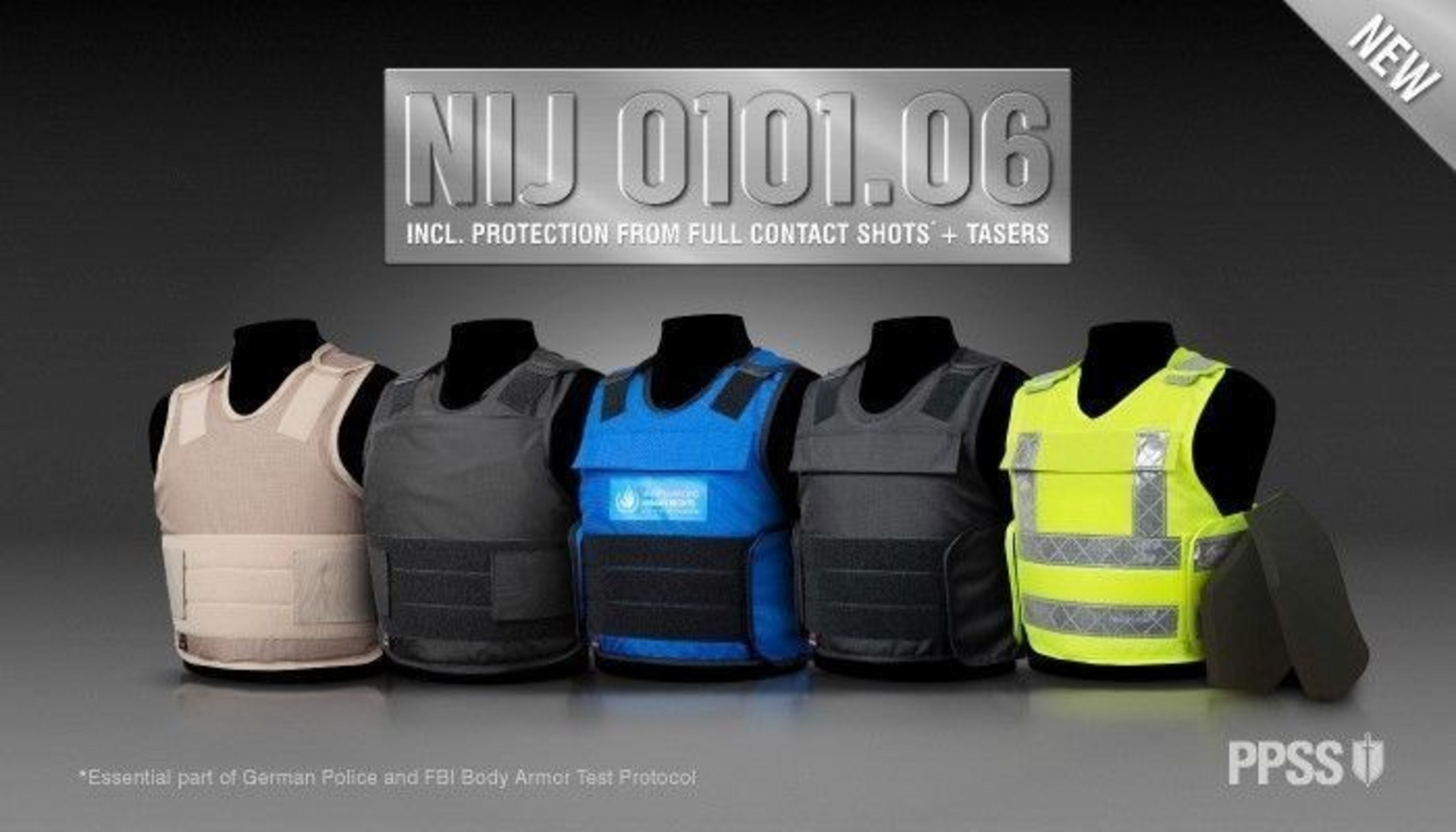 Latest Bullet Resistant Vest Also Protects From Full Contact Shots And TASER (PRNewsFoto/PPSS Group)