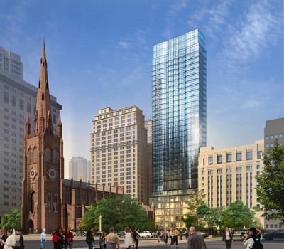 Pelli Clarke Pelli Architects, 월 스트레이트 트리니티(Trinity Wall Street) 건설 설계사로 채택