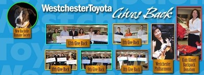 Westchester Toyota has devoted itself to helping local non-profits; it's our way of continuously giving back to the community.