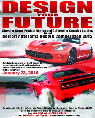 Chrysler Group's Product Design team announced today details of its third annual Detroit Autorama High School Design Competition. Now bigger and better for 2015, the 