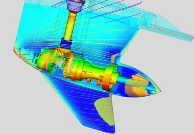 This engineering simulation from BRP - illustrating forces on an engine's gearcase - was one of the winners of the annual ANSYS Hall of Fame competition.