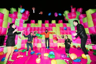 A jelly-themed, adults-only bouncy castle has been created to celebrate the launch of Candy Crush Jelly Saga, from King Digital Entertainment, in London, England. (PRNewsFoto/King Digital Entertainment) (PRNewsFoto/King Digital Entertainment)