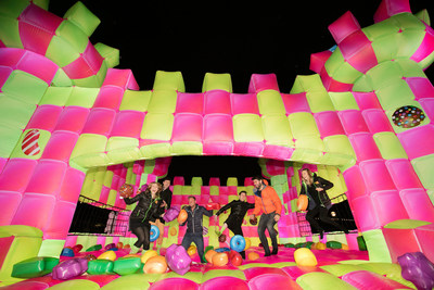 A jelly-themed, adults-only bouncy castle has been created to celebrate the launch of Candy Crush Jelly Saga, from King Digital Entertainment, in London, England. (PRNewsFoto/King Digital Entertainment) (PRNewsFoto/King Digital Entertainment)
