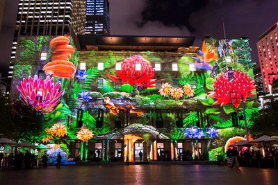 Vivid Sydney 2015: Enchanted Sydney - Customs House (Credit: Destination NSW)