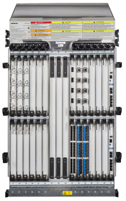 The new Nokia 1830 PSS-24x is the world's most scalable packet-OTN switching platform, offering 9.6 terabits of switching per half-rack shelf, scalable to 48 terabits per rack. (PRNewsFoto/Nokia)