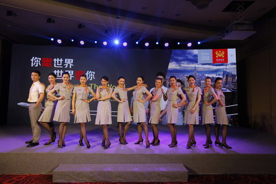 The twelve "darlings" of the Zodiac make their debut at the recruitment fair (PRNewsFoto/Hainan Airlines Co., LTD)