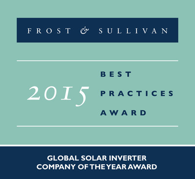 TMEIC Receives 2015 Global Solar Inverter Company of the Year Award (PRNewsFoto/Frost & Sullivan)