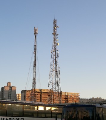 Tower in Alexandria hosting the SDB solution services (PRNewsFoto/Huawei)