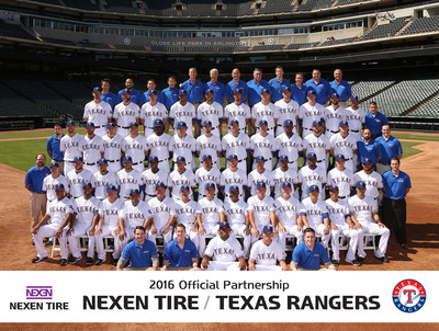 Nexen Tire continues its official partnership with Major League Baseball teams including the Texas Rangers for the 2016 season