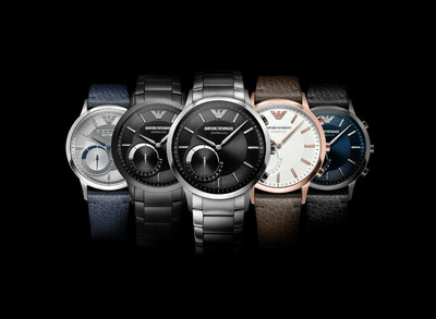 The Emporio Armani Connected Hybrid Smartwatch Collection (PRNewsFoto/Emporio Armani)