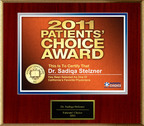 Dr. Sadiqa Stelzner Selected For Patients' Choice Award 2011.  (PRNewsFoto/American Registry)