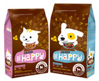 Be Happy is a new pet food brand by Nestle Purina PetCare Company that celebrates happiness as a way of seeing the world. The brand has infused that philosophy into the packaging for its 100 percent complete and balanced dry dog and cat food varieties, and into its social media properties, including its Facebook page  and mobile photo app.  (PRNewsFoto/Nestle Purina PetCare Company)