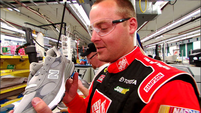 New Balance Shoemakers 'Job Swap' with No. 20 Home Depot Pit Crew