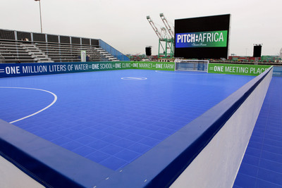 The Annenberg Foundation Unveils 'PITCH:AFRICA' A Rainwater Harvesting System Designed for Soccer and Community Space