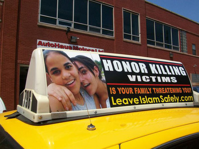 SIOA Launches Honor Killing Awareness Campaign: Freedom Taxis Hit Chicago Streets