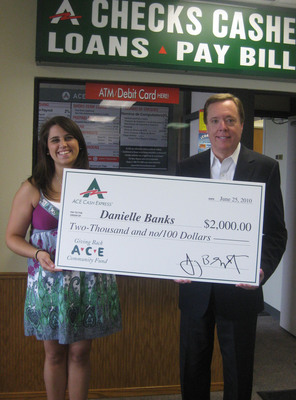 ACE Cash Express and FiSCA Award College Scholarship to Local Student