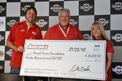 Aaron's, Inc. Shows Its Support for the Troops With a $20,000 Check Presentation to the Armed Forces Foundation