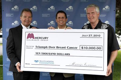 Mercury Insurance Group Presents $10,000 Check to Tri-City Medical Center