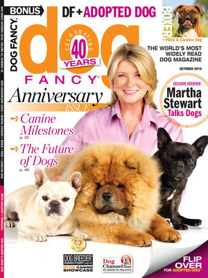Martha Stewart to Appear on DOG FANCY®'s October 40th Anniversary Issue Cover