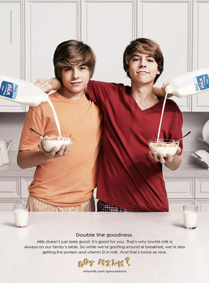 The Sprouse Brothers Unveil Their New Milk Mustache Ad