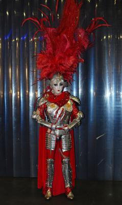 A Knight in Shining Latex: Prince Poppycock Ends His Spectacular Run on "America's Got Talent" in Rubber From Syren Couture and Armor From Michael Schmidt Studios