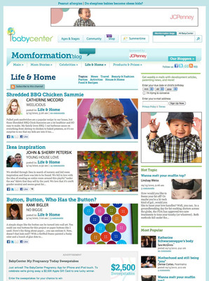 BABYCENTER® Re-Launches Its Top 10 Mom Blog With Fresh Faces And A Brand-New Look