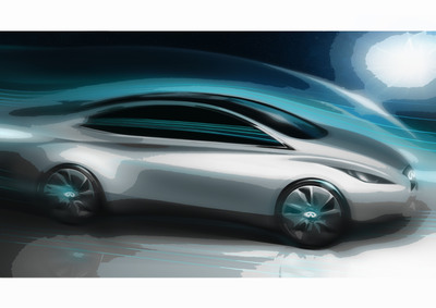 Infiniti Releases Sketch of Future Luxury Electric Vehicle