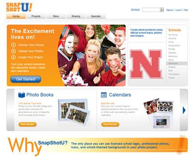 SnapShotU! Photo Product Website Targets Collegiate Sports Fans