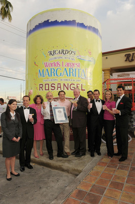 Ricardo's Mexican Restaurant and ROSANGEL™ Tequila Break Guinness World Record® for the 'World's Largest Pink Margarita'