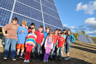 Robinson Elementary School, Starksboro Town and AllEarth Renewables Install 100 Kilowatts of Solar Power