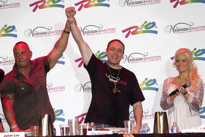 Joey Chestnut Wins the Martorano's Masters Meatball Eating Championship for the Second Year in a Row