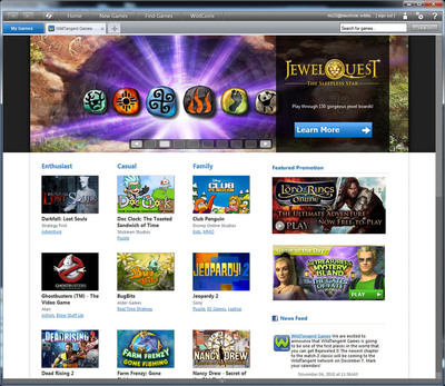 WildTangent Games Emerges From its Beta and Launches Globally Today